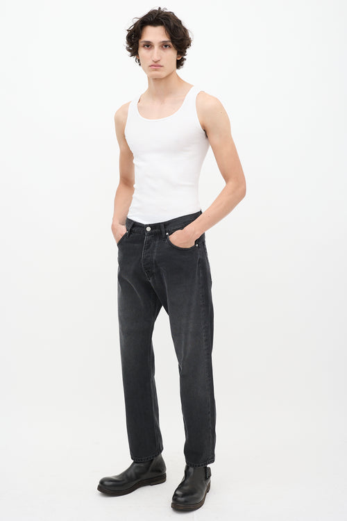 NN07 Washed Black Sonny Straight Leg Jeans