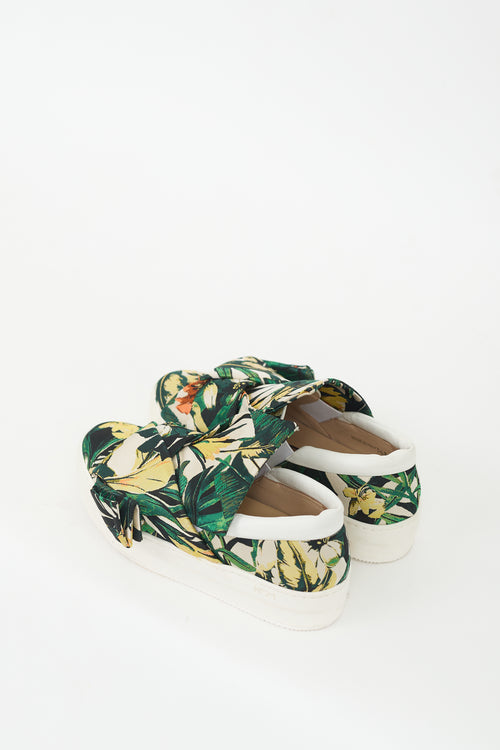 N°21 Green 
Multicolour Floral Platform Sneaker