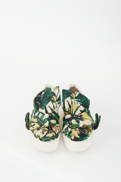 N°21 Green 
Multicolour Floral Platform Sneaker