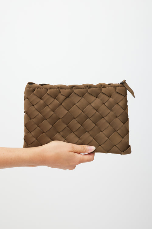 Naghedi Brown Neoprene Tangier Woven Tote