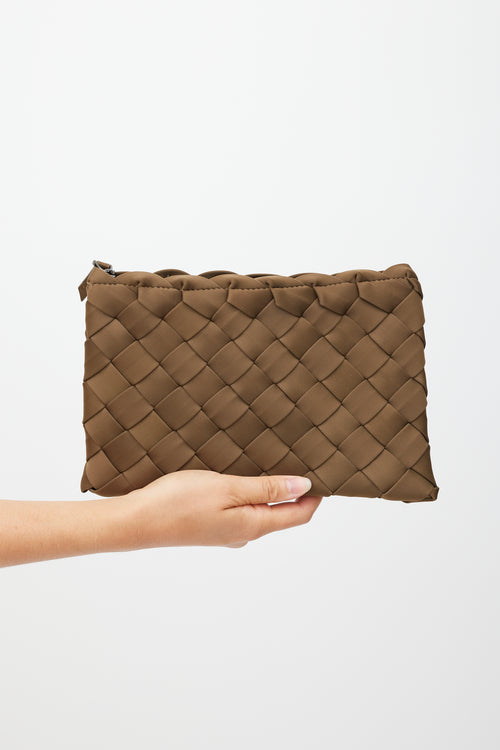 Naghedi Brown Neoprene Tangier Woven Tote