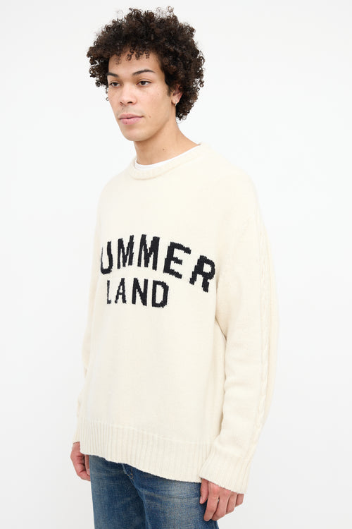 Nahmias Cream Wool Summerland Sweater