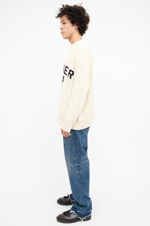 Nahmias Cream Wool Summerland Sweater