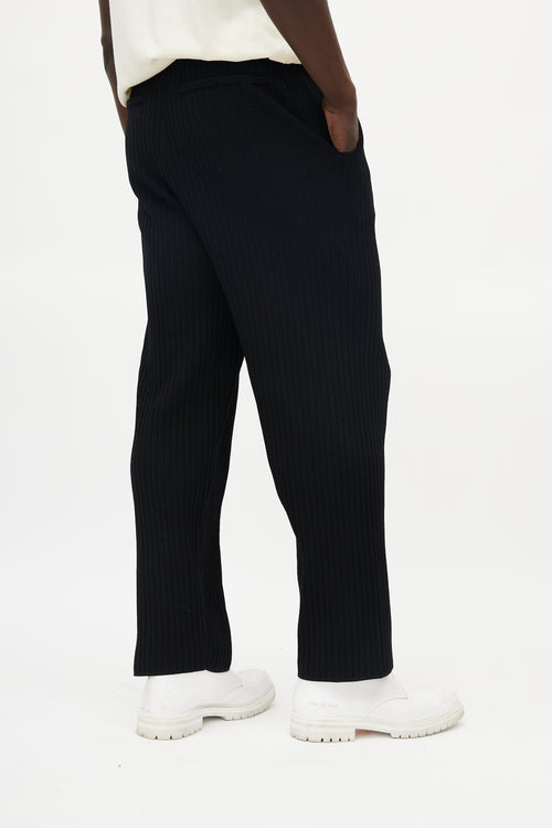 Nanushka Black Ribbed Lounge Pant