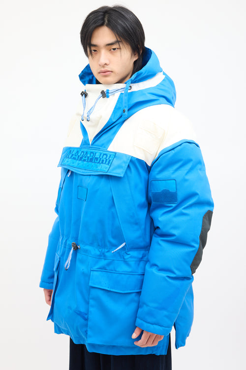 Napapijri X Martine Rose FW 2017 Blue 
White Foresight Jacket