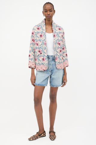 Natalie Martin Floral Nina Quilted Jacket