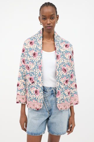 Natalie Martin Floral Nina Quilted Jacket