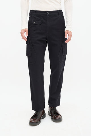 Needles Black Tapered Cargo Trouser