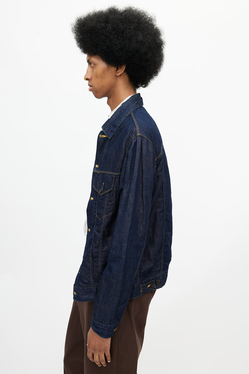 Needles Blue Denim Shirt Jacket