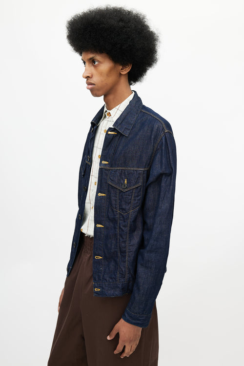 Needles Blue Denim Shirt Jacket