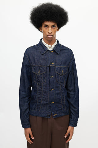 Needles Blue Denim Shirt Jacket