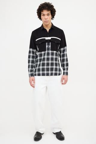 Neil Barrett Corduroy 
Flannel Shirt