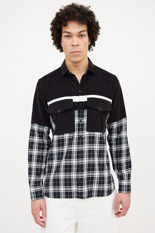 Neil Barrett Corduroy 
Flannel Shirt