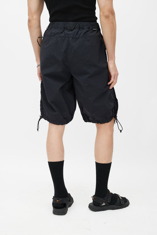 Nemen Black Nylon Elasticated Shorts