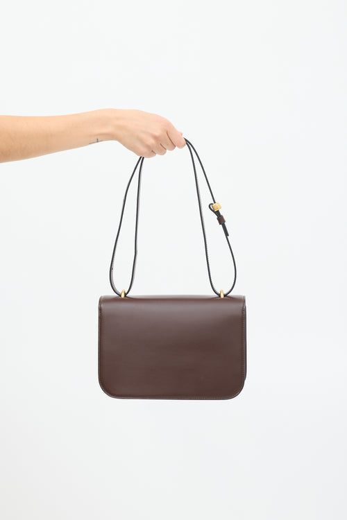 Neous Burgundy Leather Phoenix Crossbody Bag