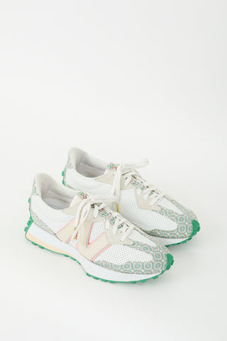 Casablanca X New Balance Munsell White 
Green 327 Sneaker