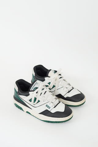 New Balance Green 
Multi Leather 550 Sneaker