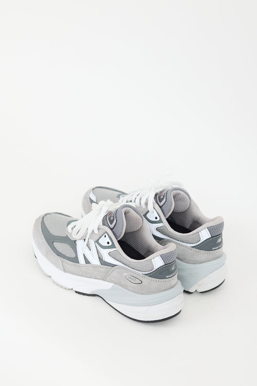 New Balance Grey 
White 990v6 Sneaker