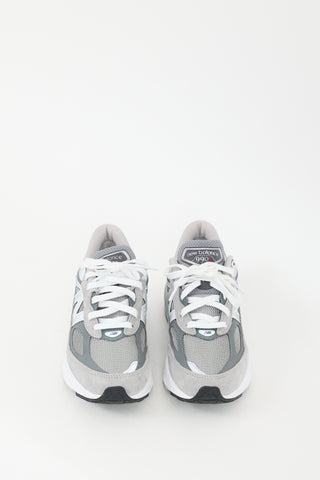 New Balance Grey 
White 990v6 Sneaker