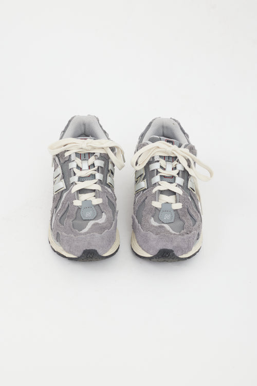 New Balance Grey 
White 1906 Distressed Sneaker