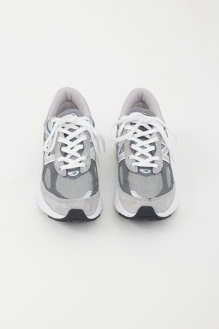 New Balance Grey 
White 990 Sneaker