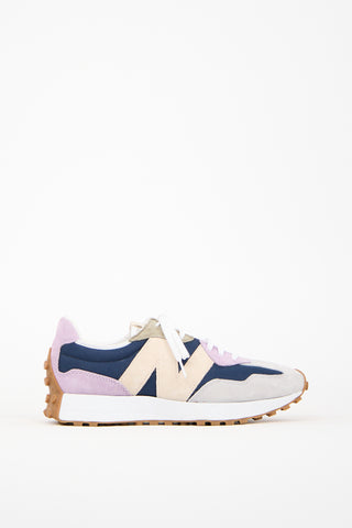 New Balance Navy 
Multi Suede 327 Sneaker