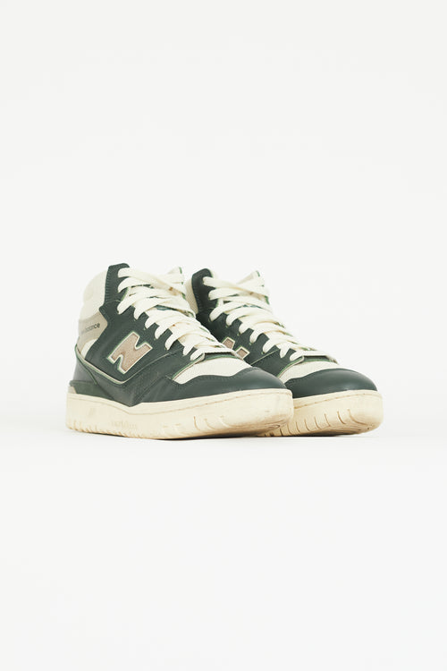 New Balance x  Aimé Leon Dore Cream 
Green 650R Sneaker