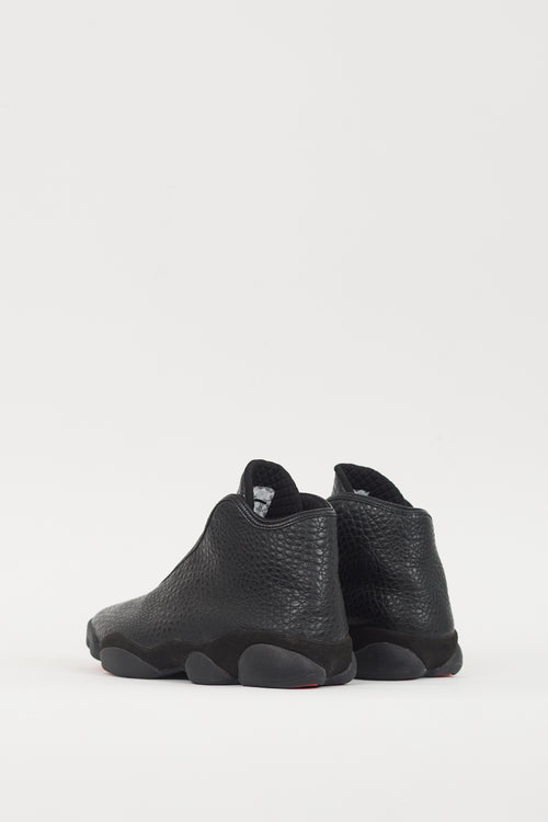 Nike Air Jordan Black Leather Horizon Sneaker