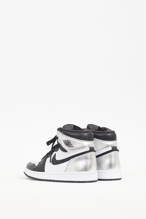 Nike Air Jordan Silver Toe High Sneaker