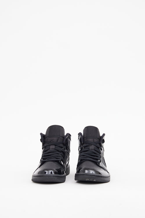 Nike Black Air Jordan 1 Mid Sneaker