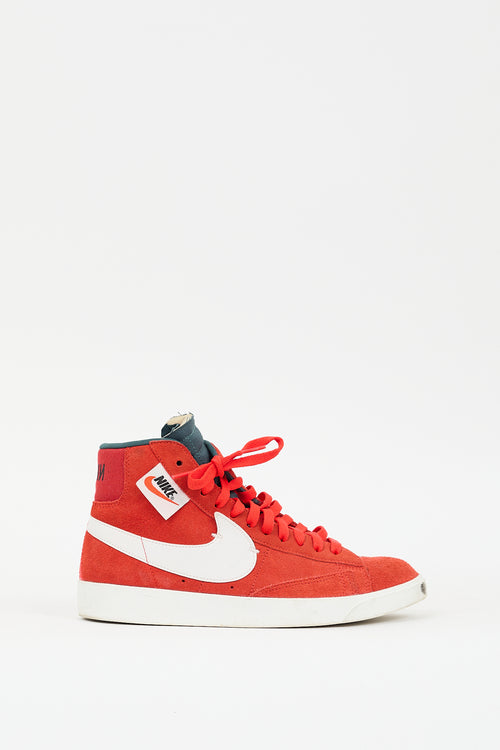 Nike Red Suede Blazer Mid Rebel XX Sneaker