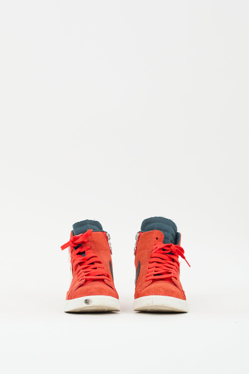 Nike Red Suede Blazer Mid Rebel XX Sneaker