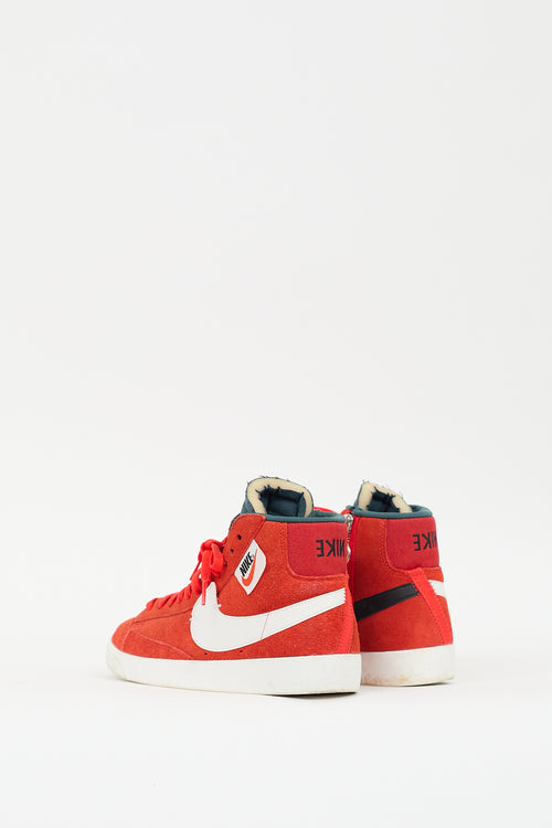 Nike Red Suede Blazer Mid Rebel XX Sneaker