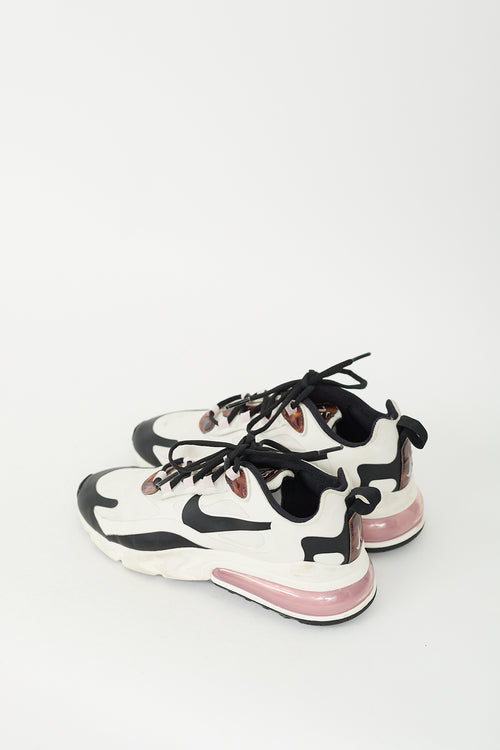 Nike White 
Black Air 270 React Sneaker