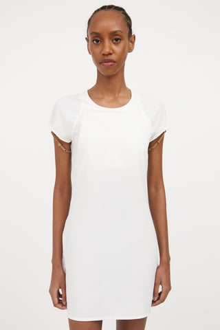 X Nike Layered Cut Out Dress