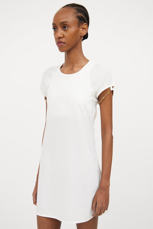 X Nike Layered Cut Out Dress