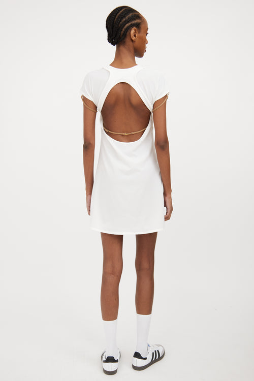 X Nike Layered Cut Out Dress