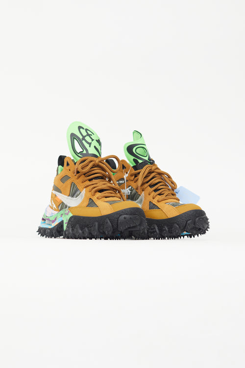 Nike X Off White Brown 
Multicolour Terraforma Chunky Sneaker