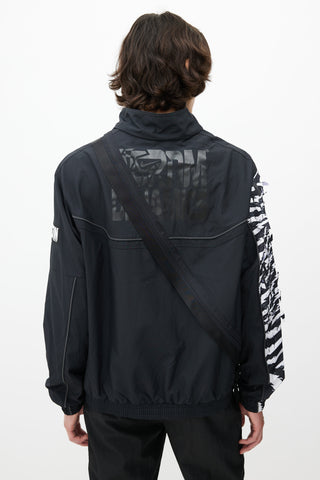 Nike x Acronym Black 
White Convertible Zip Jacket