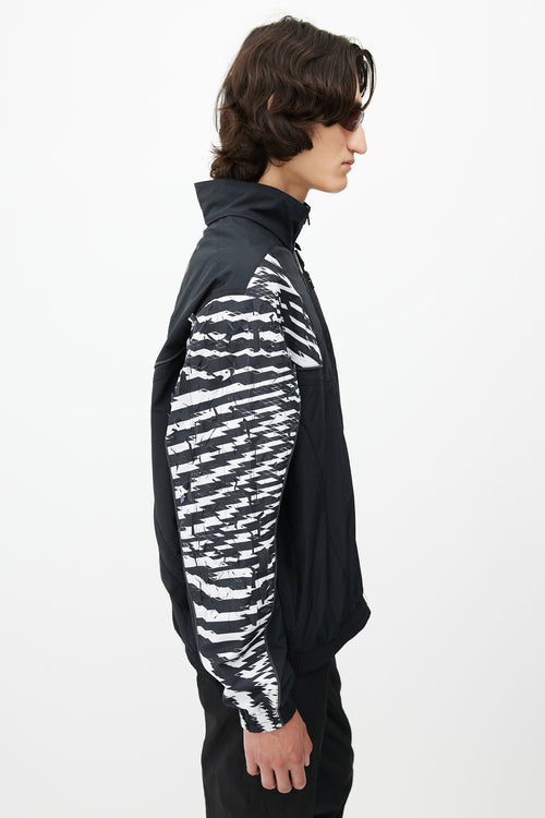 Nike x Acronym Black 
White Convertible Zip Jacket