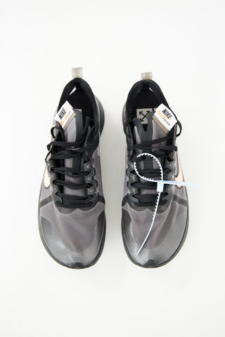 Off-White X Nike Black Textile Zoom Fly SP Sneaker