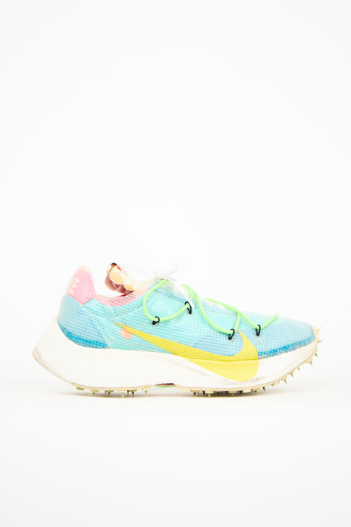 Off-White X Nike Blue Textile Vapor Street Sneaker