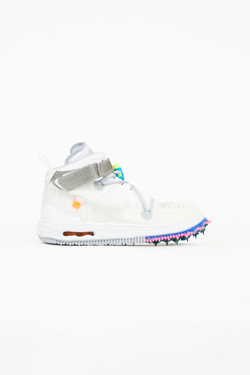 Nike x Off-White White 
Multi Air Force 1 Mid Sneaker