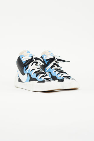 Nike x Sacai Black 
Blue Blazer Mid Sneaker