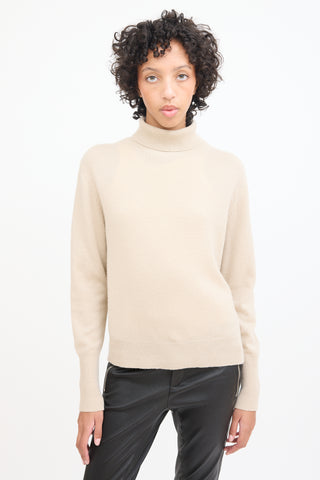 Nili Lotan Beige Cashmere Knit Turtleneck