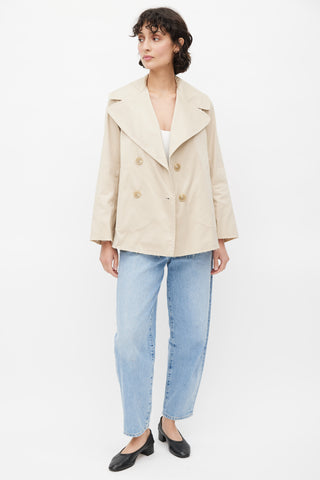 Nili Lotan Beige Double Breasted Jacket