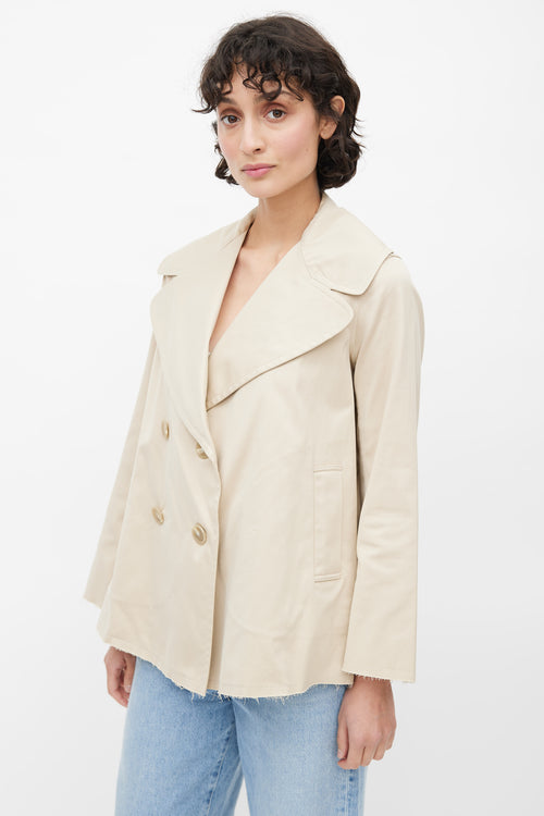 Nili Lotan Beige Double Breasted Jacket