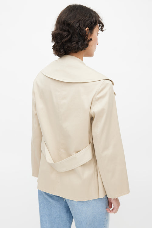 Nili Lotan Beige Double Breasted Jacket