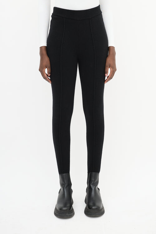 Nili Lotan Black Cashmere Stirrup Pant