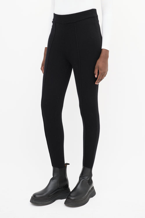 Nili Lotan Black Cashmere Stirrup Pant